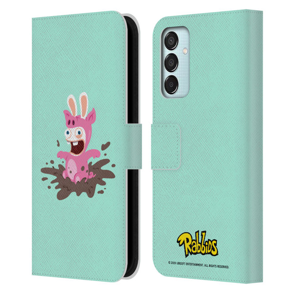 Rabbids Costumes Pig Leather Book Wallet Case Cover For Samsung Galaxy M15/F15 5G