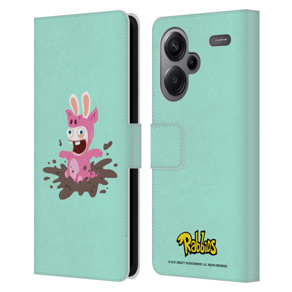 Rabbids Costumes Pig Leather Book Wallet Case Cover For Xiaomi Redmi Note 13 Pro Plus 5G