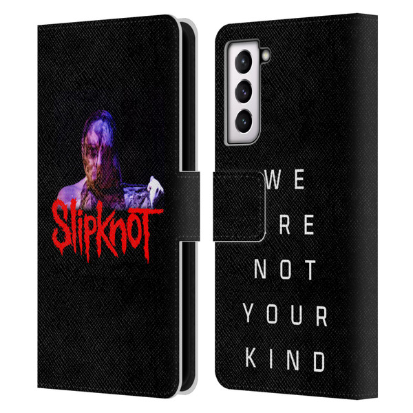 Slipknot We Are Not Your Kind Unsainted Leather Book Wallet Case Cover For Samsung Galaxy S21 5G
