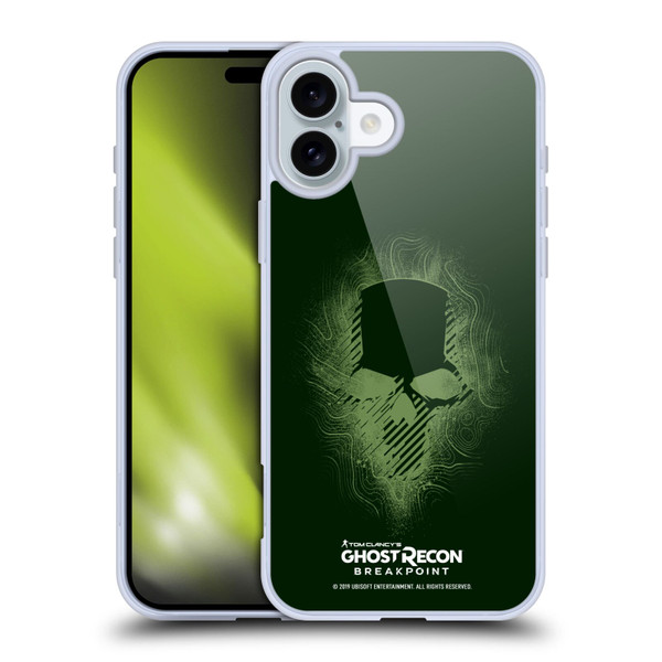 Tom Clancy's Ghost Recon Breakpoint Graphics Ghosts Logo Soft Gel Case for Apple iPhone 16 Plus