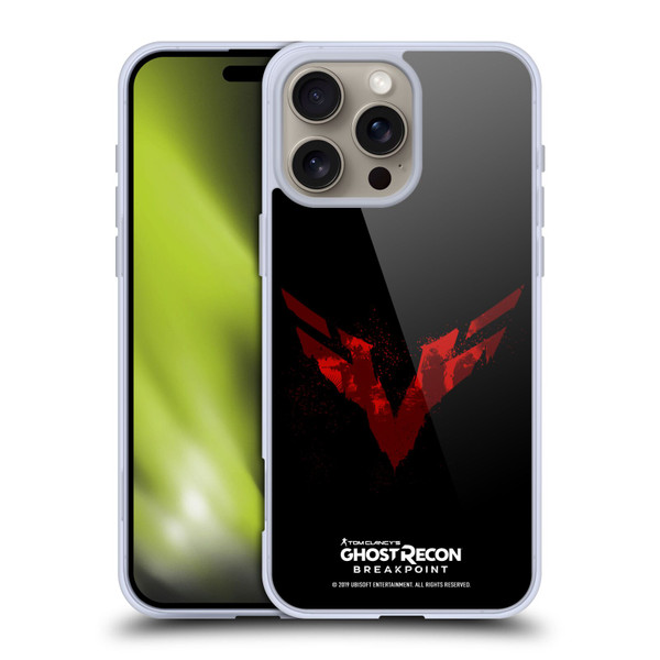 Tom Clancy's Ghost Recon Breakpoint Graphics Wolves Logo Soft Gel Case for Apple iPhone 16 Pro Max