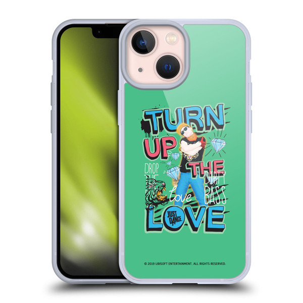 Just Dance Artwork Compositions Drop The Beat Soft Gel Case for Apple iPhone 13 Mini