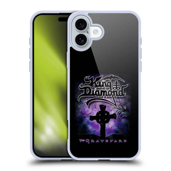 King Diamond Poster Graveyard Album Soft Gel Case for Apple iPhone 16 Plus
