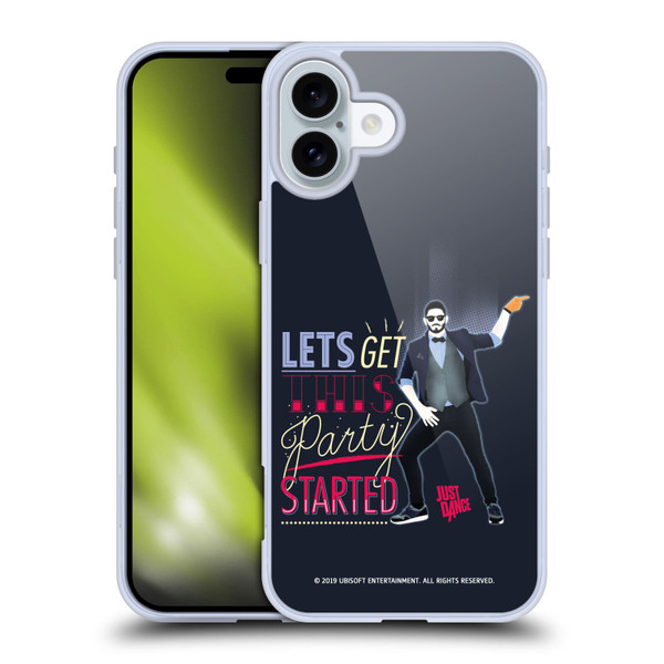 Just Dance Artwork Compositions Party Started Soft Gel Case for Apple iPhone 16 Plus