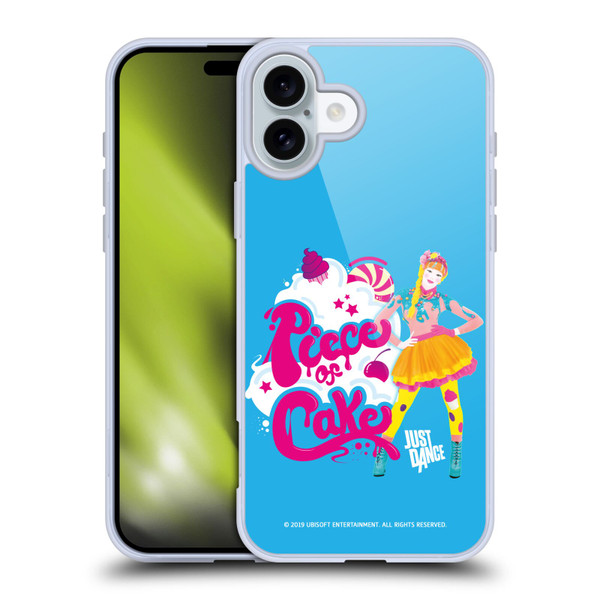 Just Dance Artwork Compositions Piece Of Cake Soft Gel Case for Apple iPhone 16 Plus