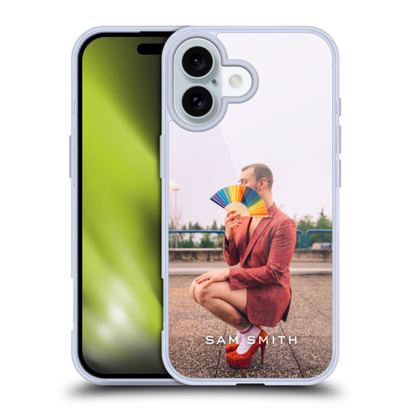 Sam Smith Art Rainbow Fan Soft Gel Case for Apple iPhone 16