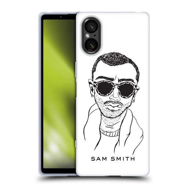 Sam Smith Art Illustration Soft Gel Case for Sony Xperia 5 V 5G