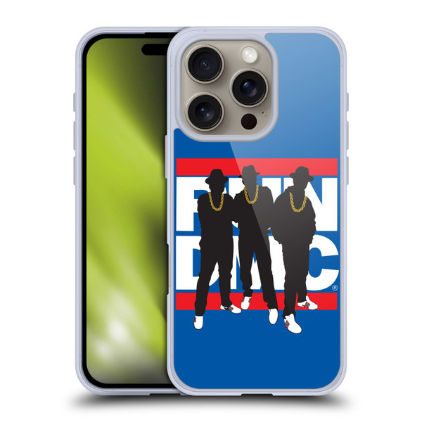 Run-D.M.C. Key Art Silhouette Soft Gel Case for Apple iPhone 16 Pro