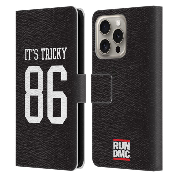 Run-D.M.C. Key Art It's Tricky Leather Book Wallet Case Cover For Apple iPhone 16 Pro
