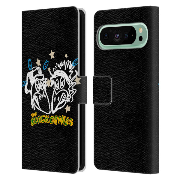 The Black Crowes Graphics Heads Leather Book Wallet Case Cover For Google Pixel 9 Pro XL