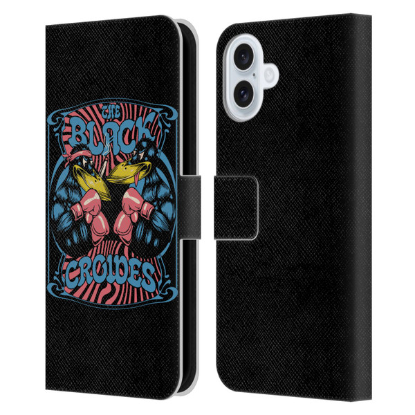 The Black Crowes Graphics Boxing Leather Book Wallet Case Cover For Apple iPhone 16 Plus