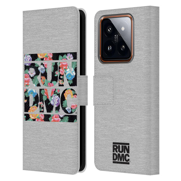Run-D.M.C. Key Art Floral Leather Book Wallet Case Cover For Xiaomi 14