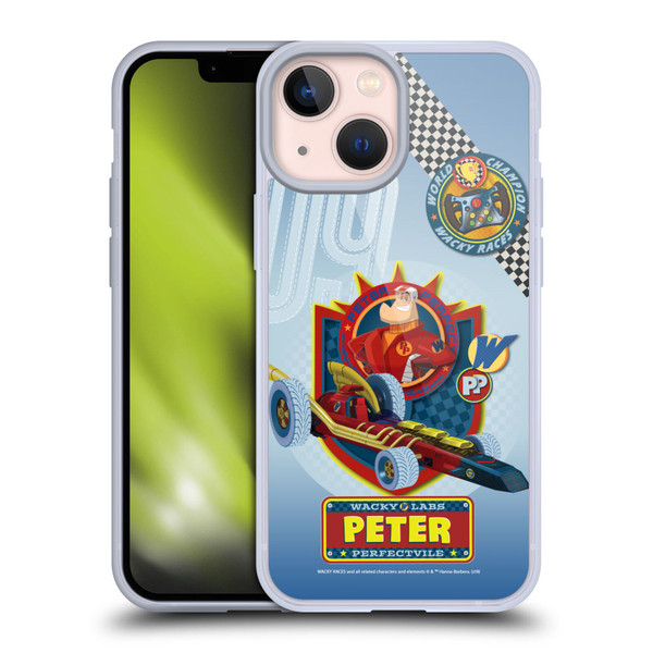 Wacky Races 2016 Graphics Peter Perfect Soft Gel Case for Apple iPhone 13 Mini