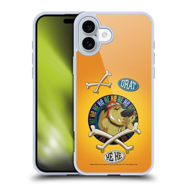 Wacky Races 2016 Graphics Muttley Soft Gel Case for Apple iPhone 16 Plus