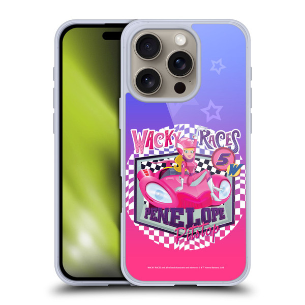 Wacky Races 2016 Graphics Penelope Pitstop Soft Gel Case for Apple iPhone 16 Pro