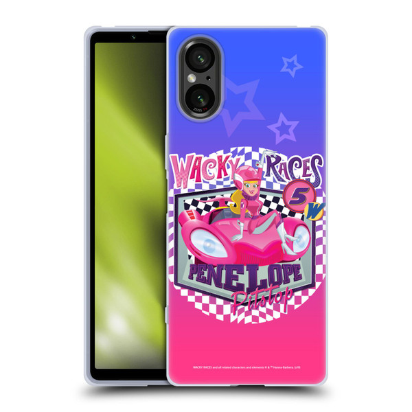 Wacky Races 2016 Graphics Penelope Pitstop Soft Gel Case for Sony Xperia 5 V 5G