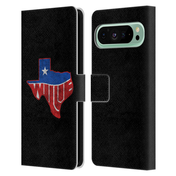 Willie Nelson Grunge Texas Leather Book Wallet Case Cover For Google Pixel 9 Pro XL