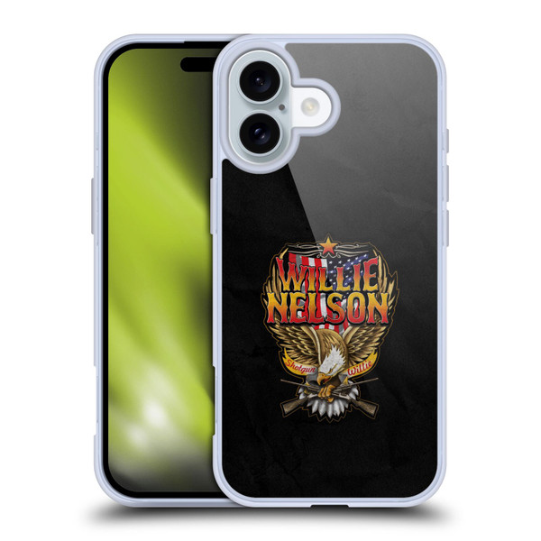 Willie Nelson Grunge Eagle Soft Gel Case for Apple iPhone 16