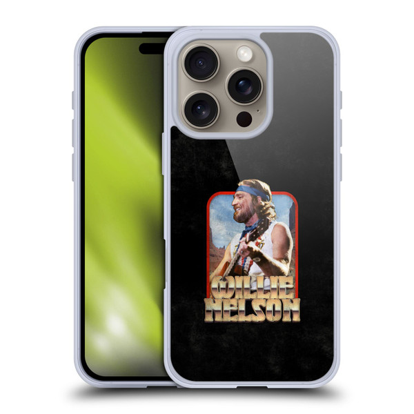 Willie Nelson Grunge Vintage Soft Gel Case for Apple iPhone 16 Pro