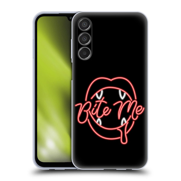 Bebe Rexha Key Art Neon Bite Me Soft Gel Case for Samsung Galaxy M15/F15 5G