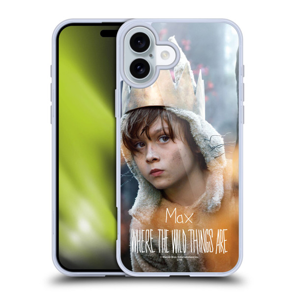 Where the Wild Things Are Movie Characters Max Soft Gel Case for Apple iPhone 16 Plus