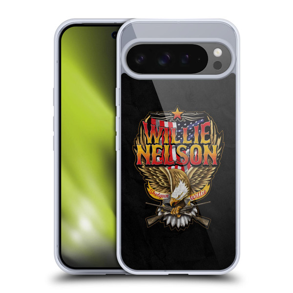 Willie Nelson Grunge Eagle Soft Gel Case for Google Pixel 9 Pro XL