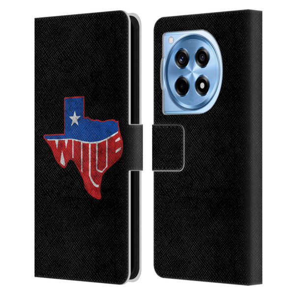 Willie Nelson Grunge Texas Leather Book Wallet Case Cover For OnePlus 12R