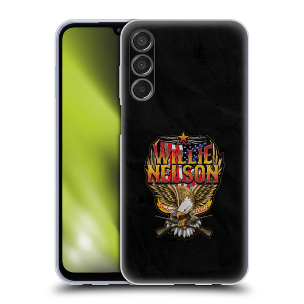 Willie Nelson Grunge Eagle Soft Gel Case for Samsung Galaxy M15/F15 5G