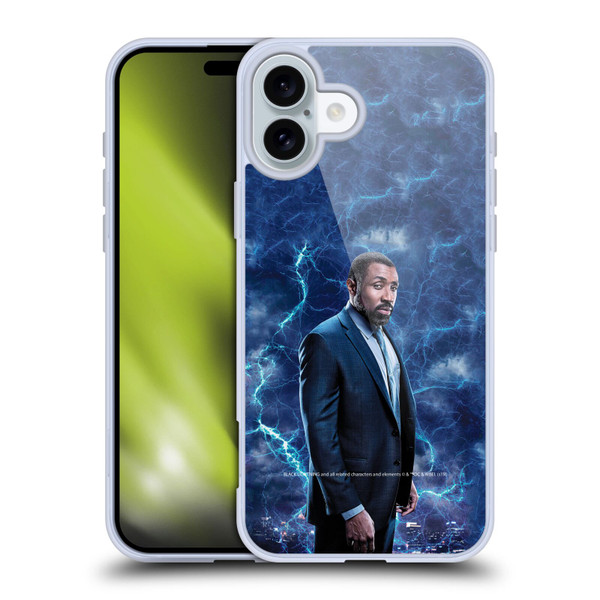 Black Lightning Characters Jefferson Pierce Soft Gel Case for Apple iPhone 16 Plus