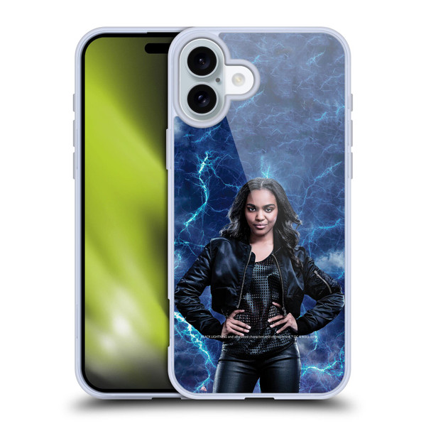 Black Lightning Characters Jennifer Pierce Soft Gel Case for Apple iPhone 16 Plus