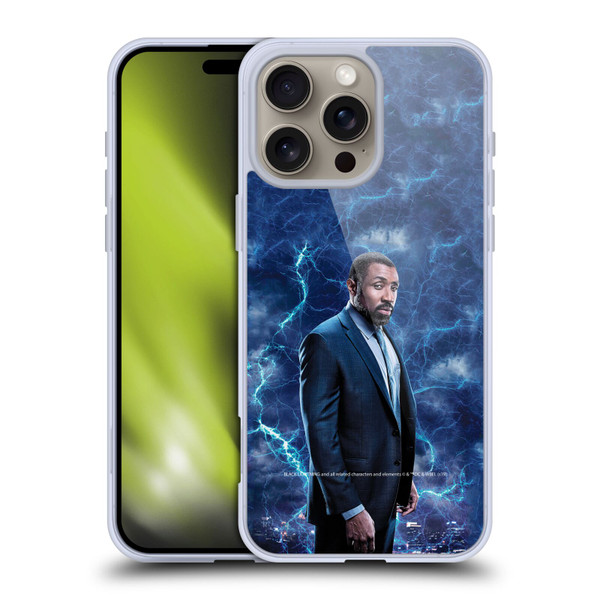 Black Lightning Characters Jefferson Pierce Soft Gel Case for Apple iPhone 16 Pro Max