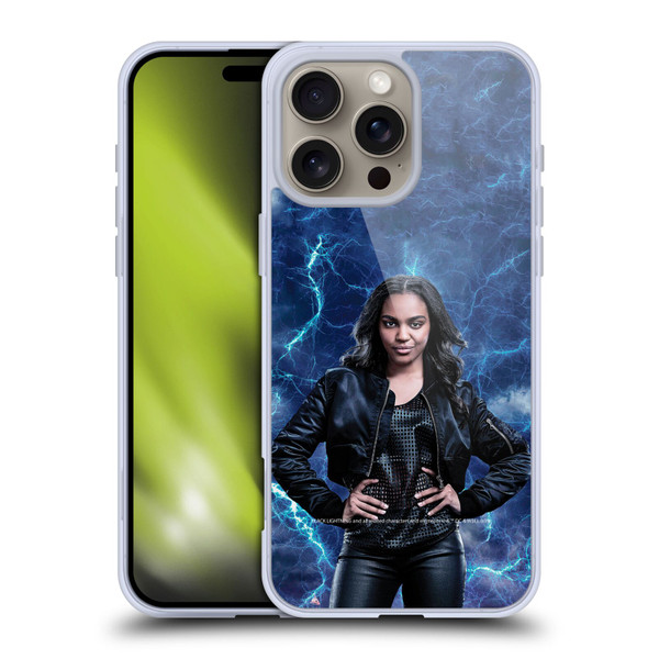 Black Lightning Characters Jennifer Pierce Soft Gel Case for Apple iPhone 16 Pro Max