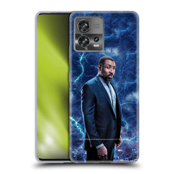 Black Lightning Characters Jefferson Pierce Soft Gel Case for Motorola Moto Edge 30 Fusion