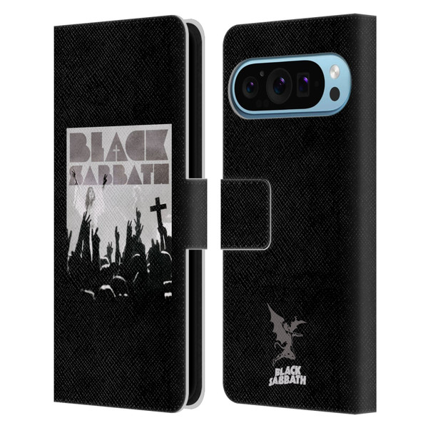 Black Sabbath Key Art Victory Leather Book Wallet Case Cover For Google Pixel 9 / Pixel 9 Pro