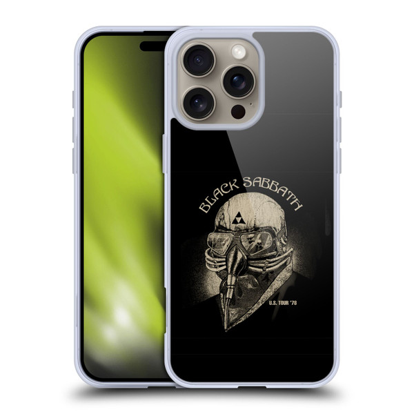Black Sabbath Key Art US Tour 78 Soft Gel Case for Apple iPhone 16 Pro Max