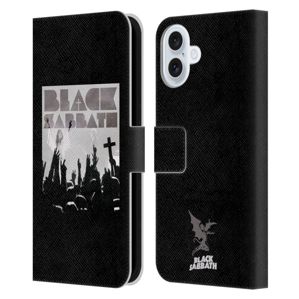 Black Sabbath Key Art Victory Leather Book Wallet Case Cover For Apple iPhone 16 Plus
