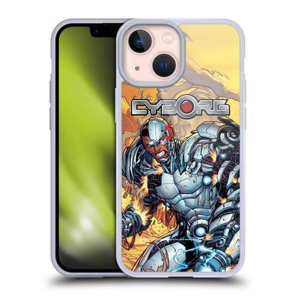 Cyborg DC Comics Fast Fashion Comic Soft Gel Case for Apple iPhone 13 Mini
