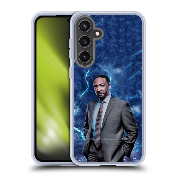 Black Lightning Characters William Henderson Soft Gel Case for Samsung Galaxy S24 FE