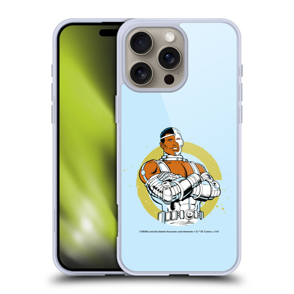 Cyborg DC Comics Fast Fashion Classic Soft Gel Case for Apple iPhone 16 Pro Max