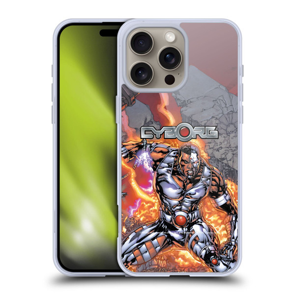 Cyborg DC Comics Fast Fashion Cover Soft Gel Case for Apple iPhone 16 Pro Max