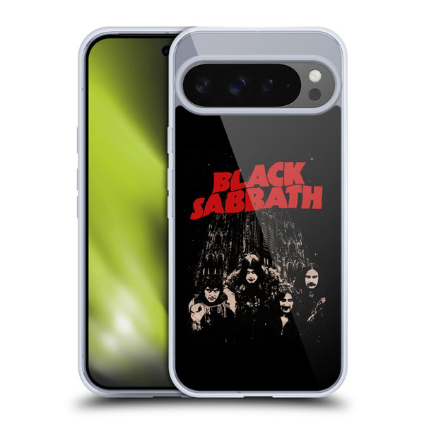Black Sabbath Key Art Red Logo Soft Gel Case for Google Pixel 9 Pro XL