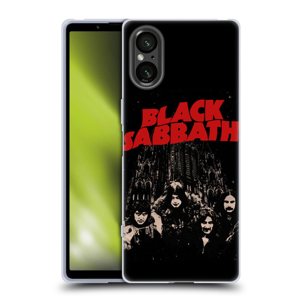 Black Sabbath Key Art Red Logo Soft Gel Case for Sony Xperia 5 V 5G