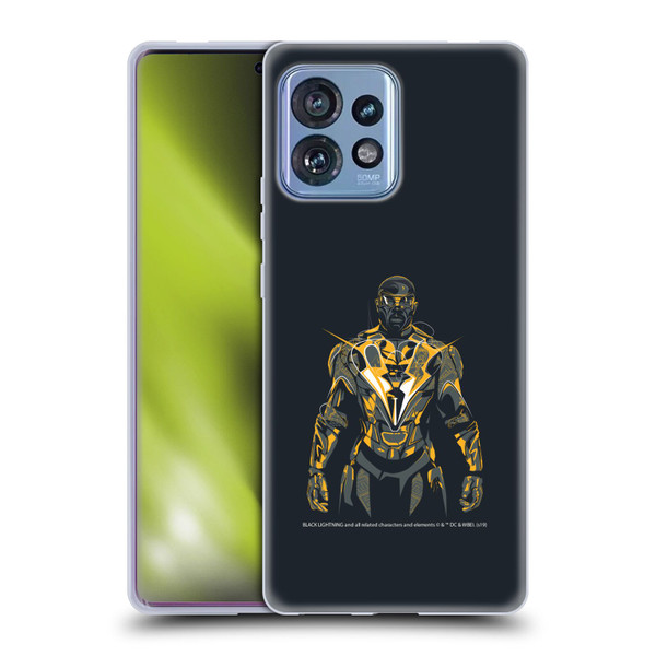 Black Lightning Key Art Black Lightning Soft Gel Case for Motorola Moto Edge 40 Pro