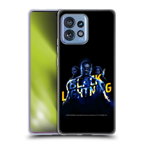 Black Lightning Key Art Group Soft Gel Case for Motorola Moto Edge 40 Pro