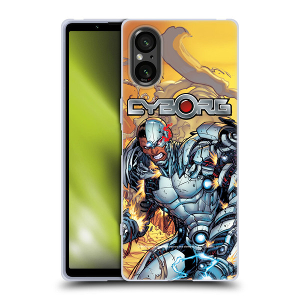 Cyborg DC Comics Fast Fashion Comic Soft Gel Case for Sony Xperia 5 V 5G