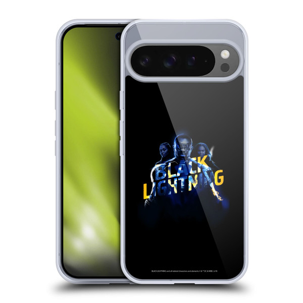 Black Lightning Key Art Group Soft Gel Case for Google Pixel 9 Pro XL