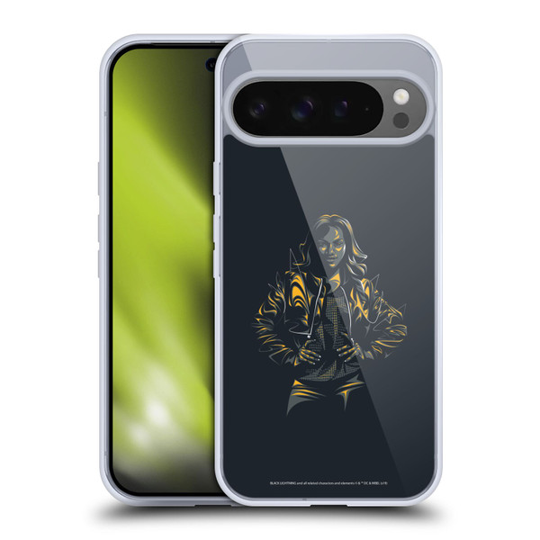 Black Lightning Key Art Jennifer Pierce Soft Gel Case for Google Pixel 9 Pro XL