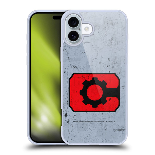 Cyborg DC Comics Logos Classic Soft Gel Case for Apple iPhone 16 Plus