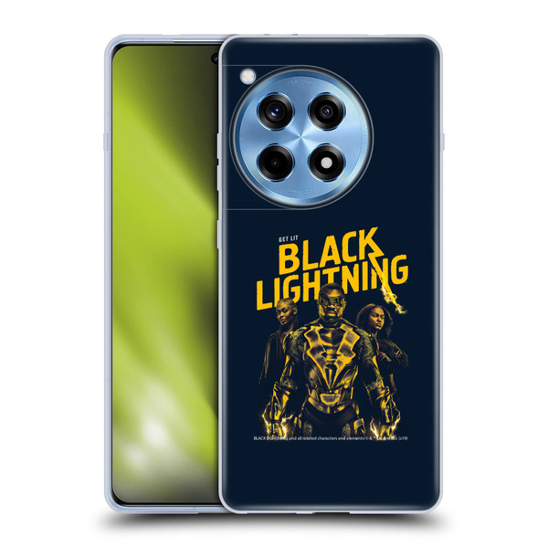 Black Lightning Key Art Get Lit Soft Gel Case for OPPO OnePlus Ace 3 5G