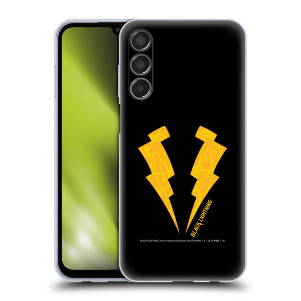 Black Lightning Key Art Logo Soft Gel Case for Samsung Galaxy M15/F15 5G